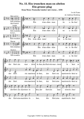 Ein truncken man on abelon/ Ein grosse plag