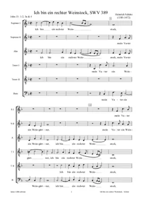 Ich bin ein rechter Weinstock, SWV 389
