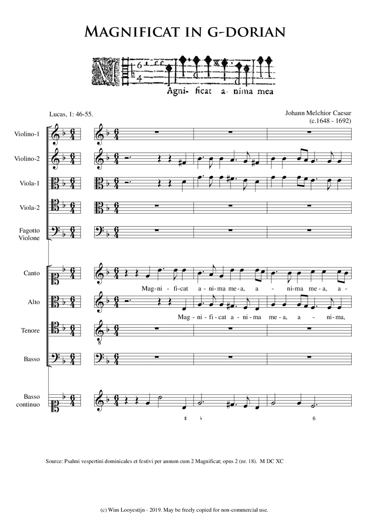 Magnificat - Page 1