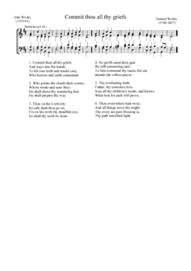 Commit thou all thy griefs