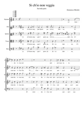 Si ch'io non veggia