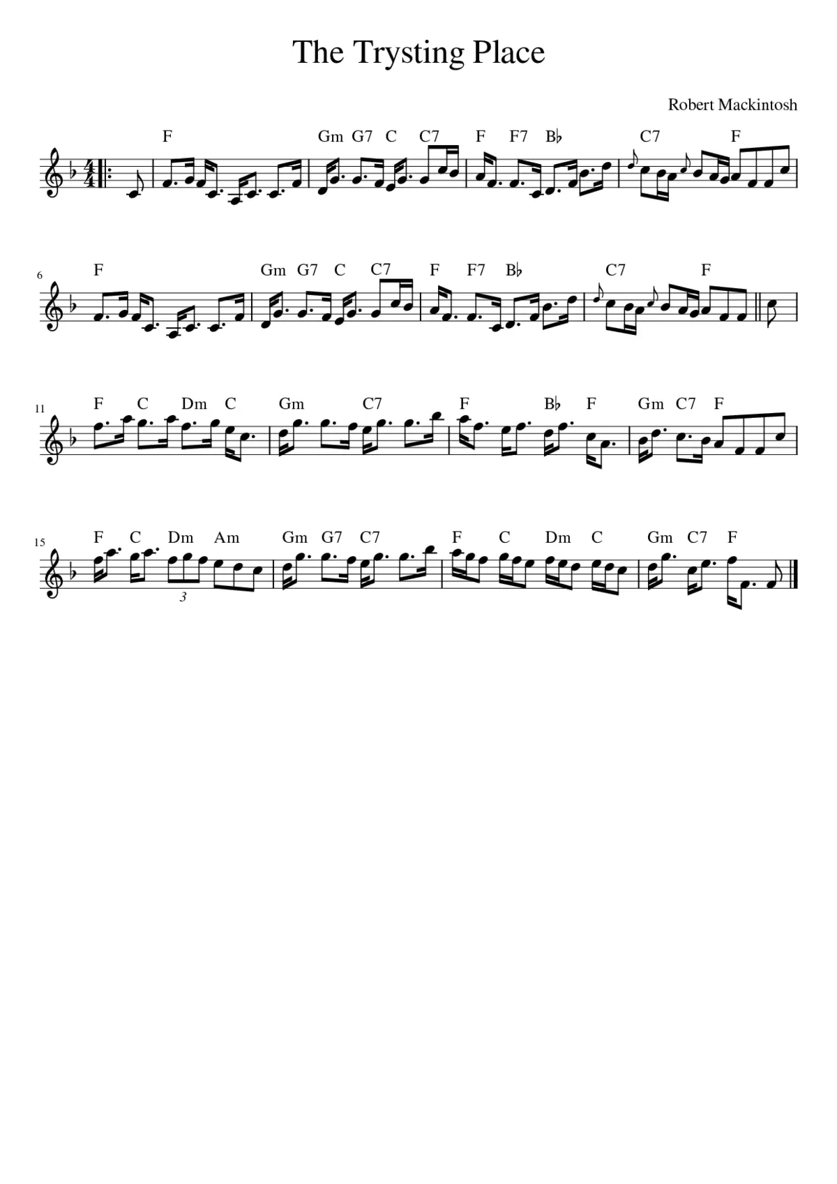 The Trysting Place - Page 1