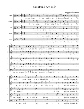 Amatemi ben mio