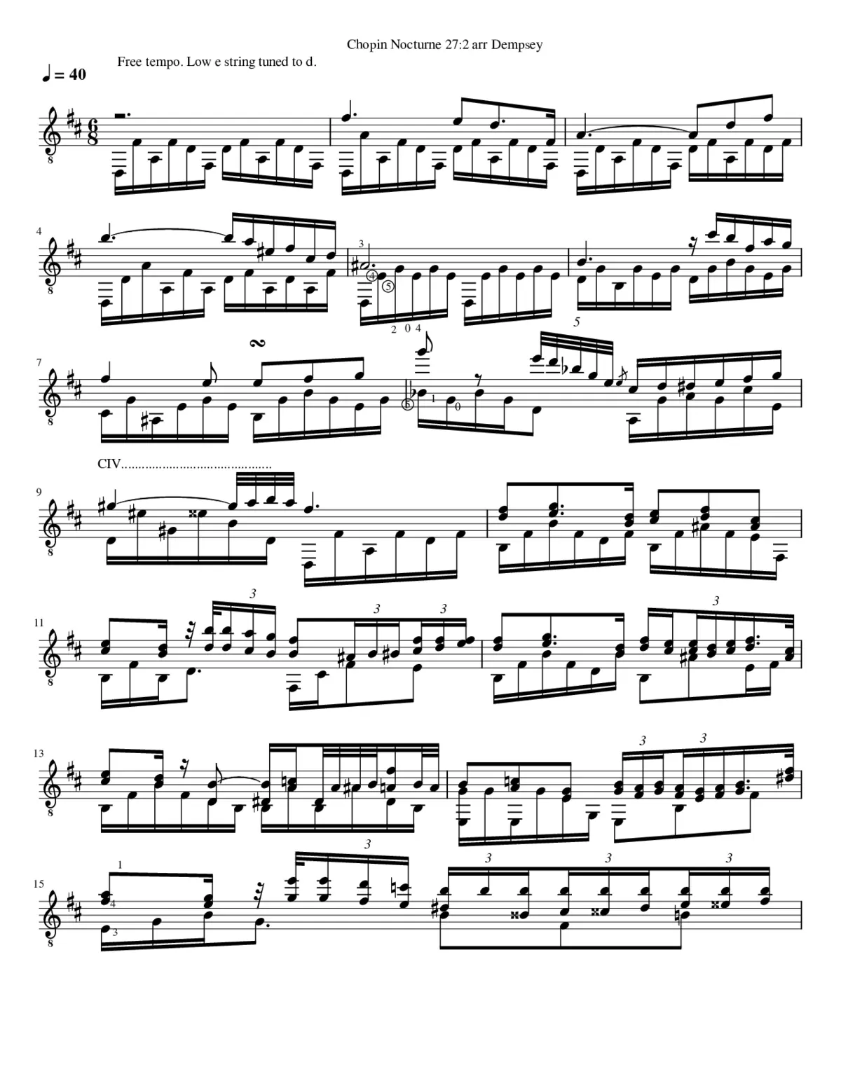 Nocturnes Op.27 - Page 1