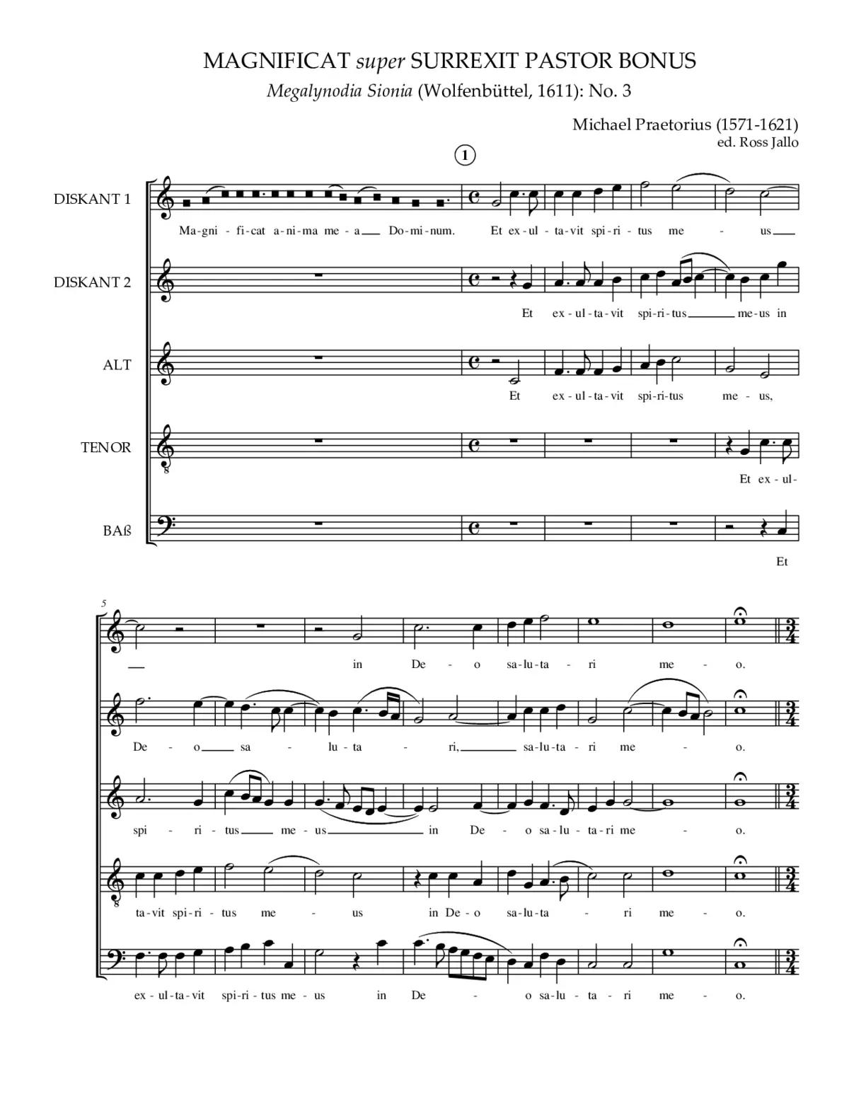 Magnificat super Surrexit Pastor bonus - Page 1