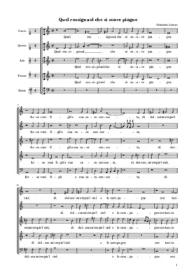 Quel rossignuol che si soave piagne