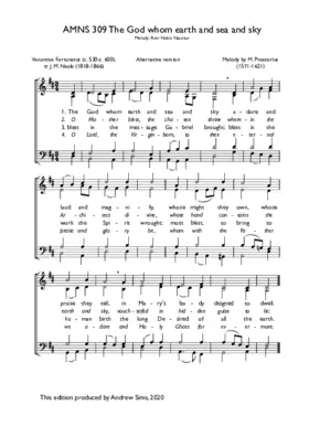 The God whom earth and sea and sky