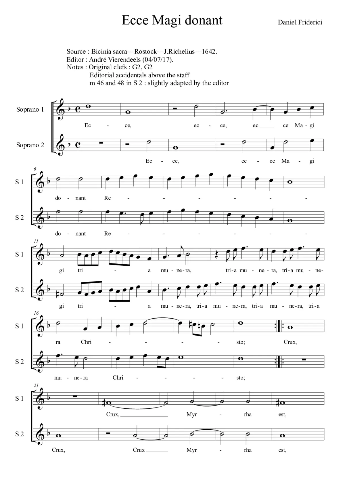 Ecce magi donant - Page 1