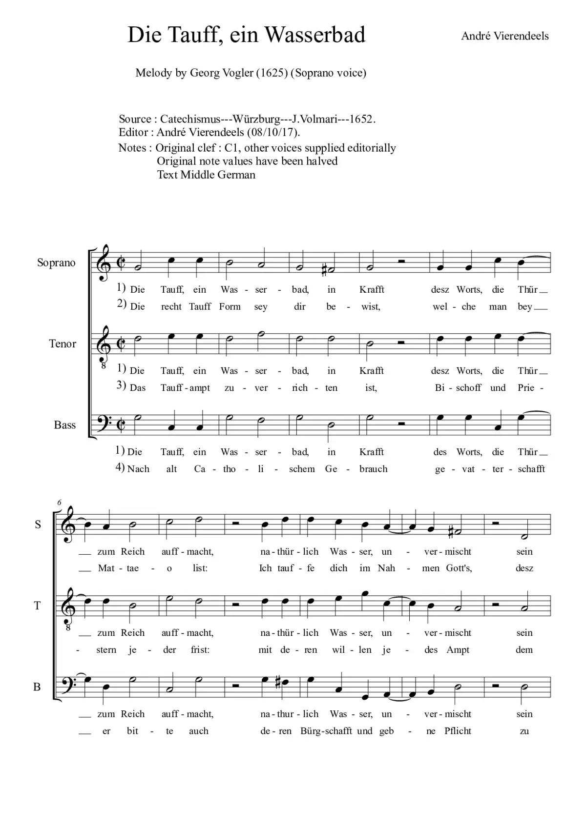 Die Tauff, ein Wasserbad - Page 1