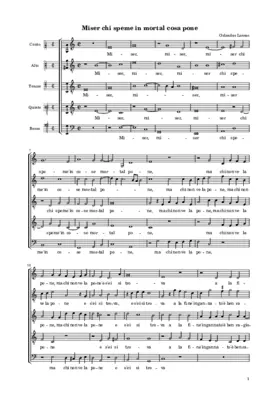 Miser chi speme in cose mortal pone