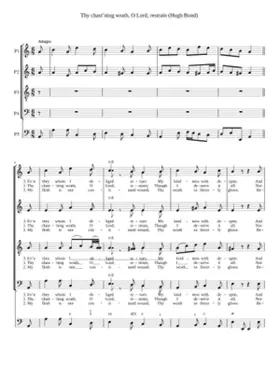 Thy chast'ning wrath O Lord restrain