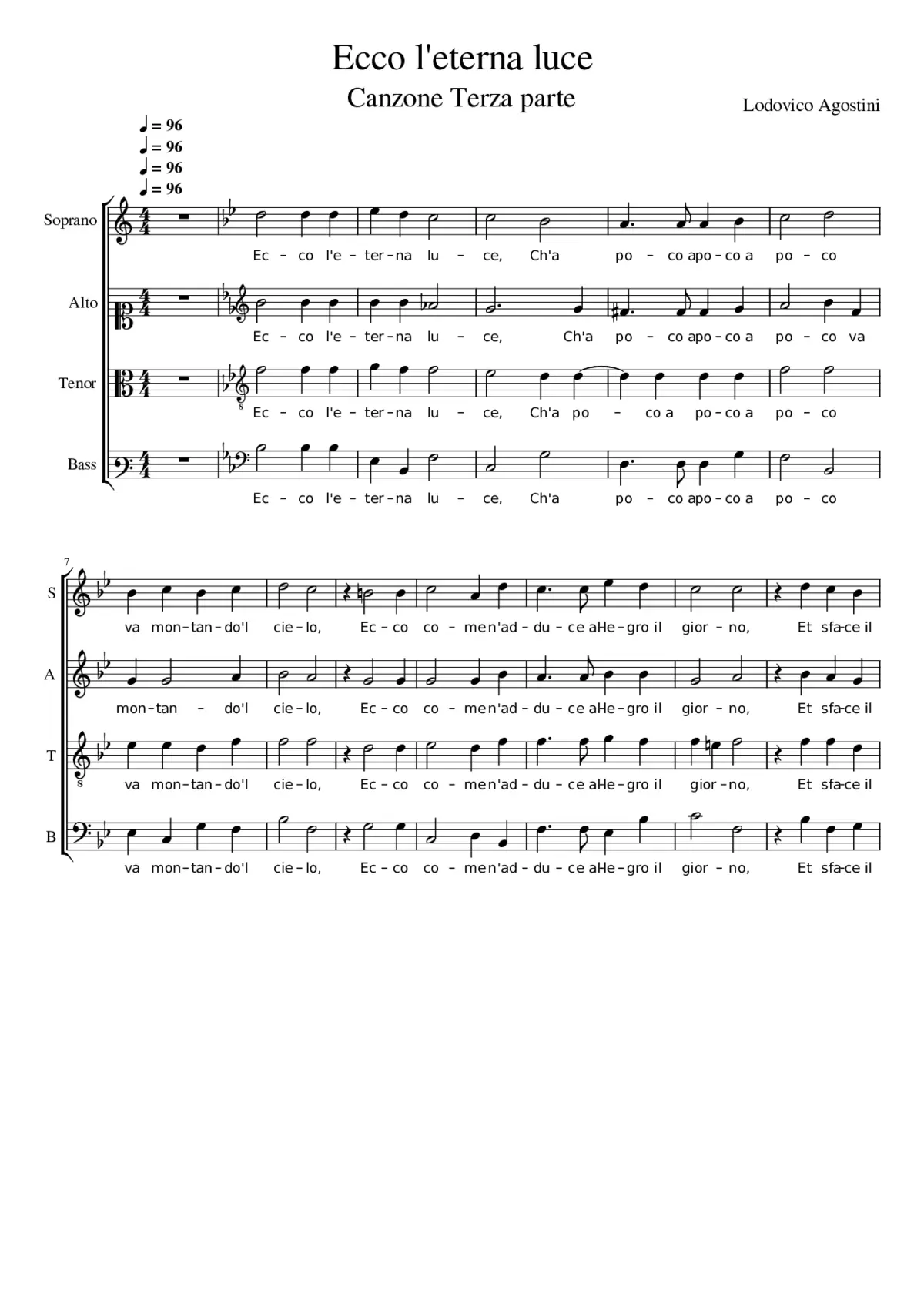 Ecco l'eterna luce - Page 1