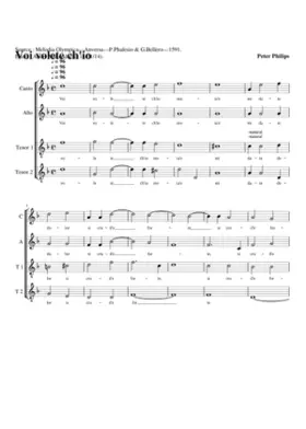 Voi volete ch'io muoia