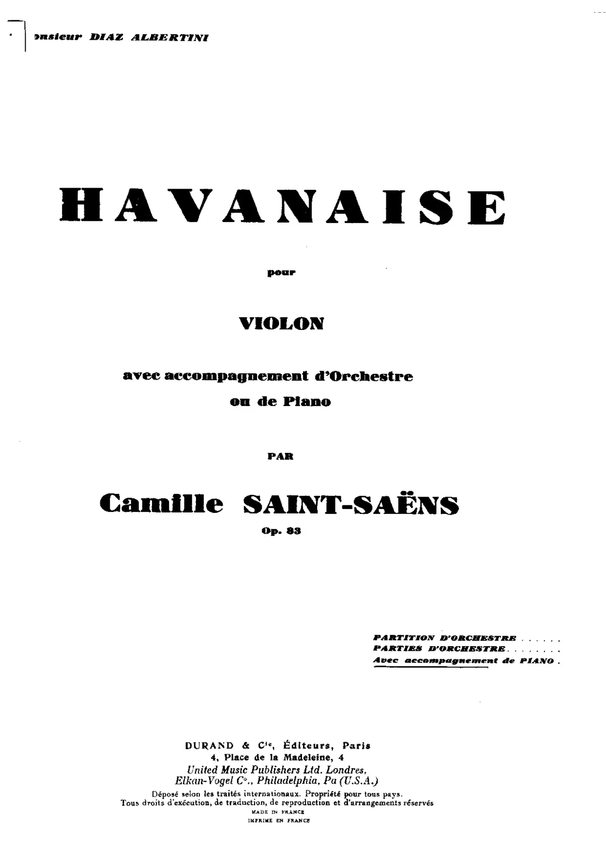Havanaise - Page 1
