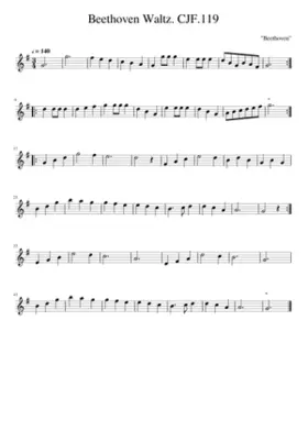 Beethoven Waltz. CJF.119