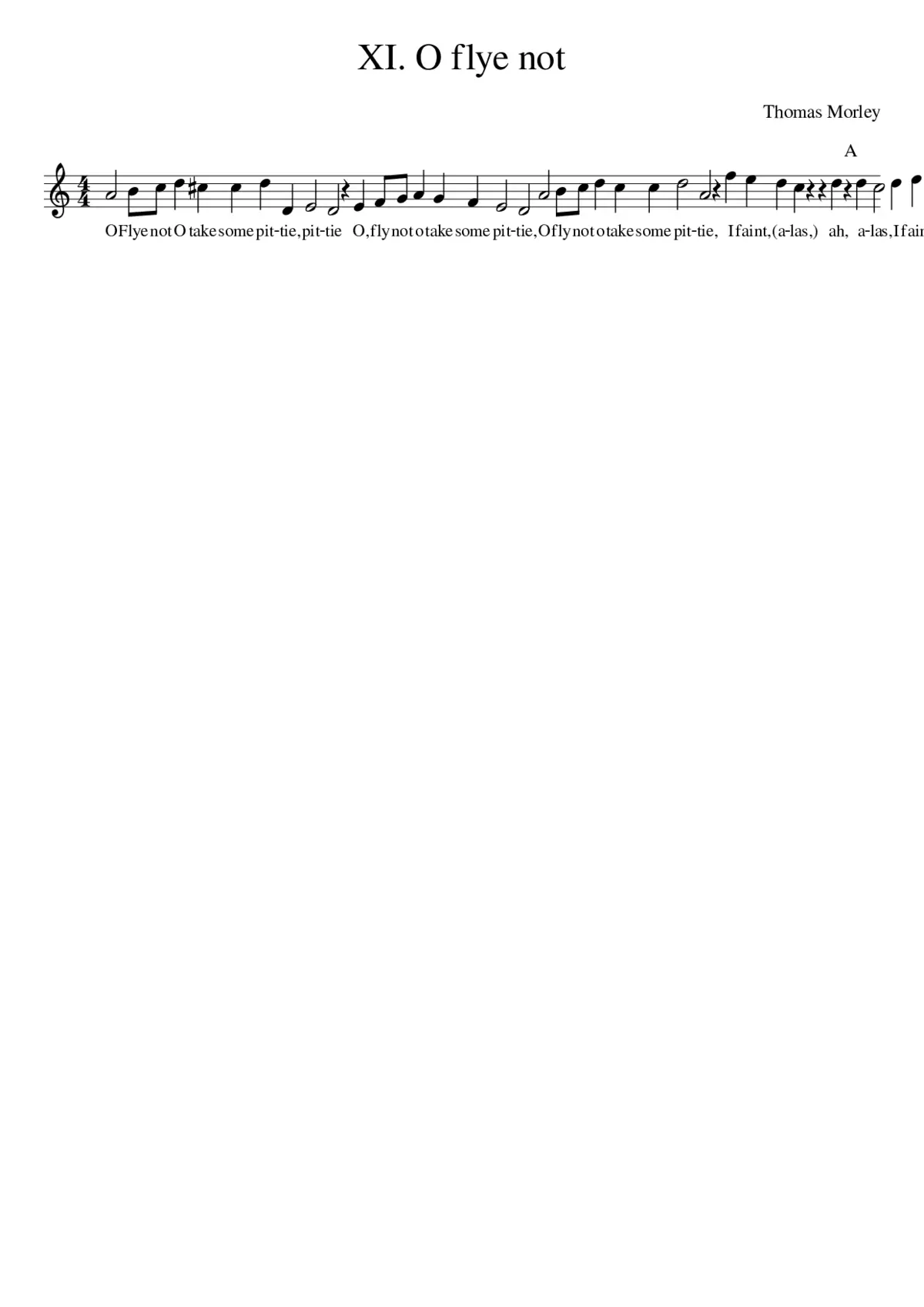 XI. O flye not - Page 1