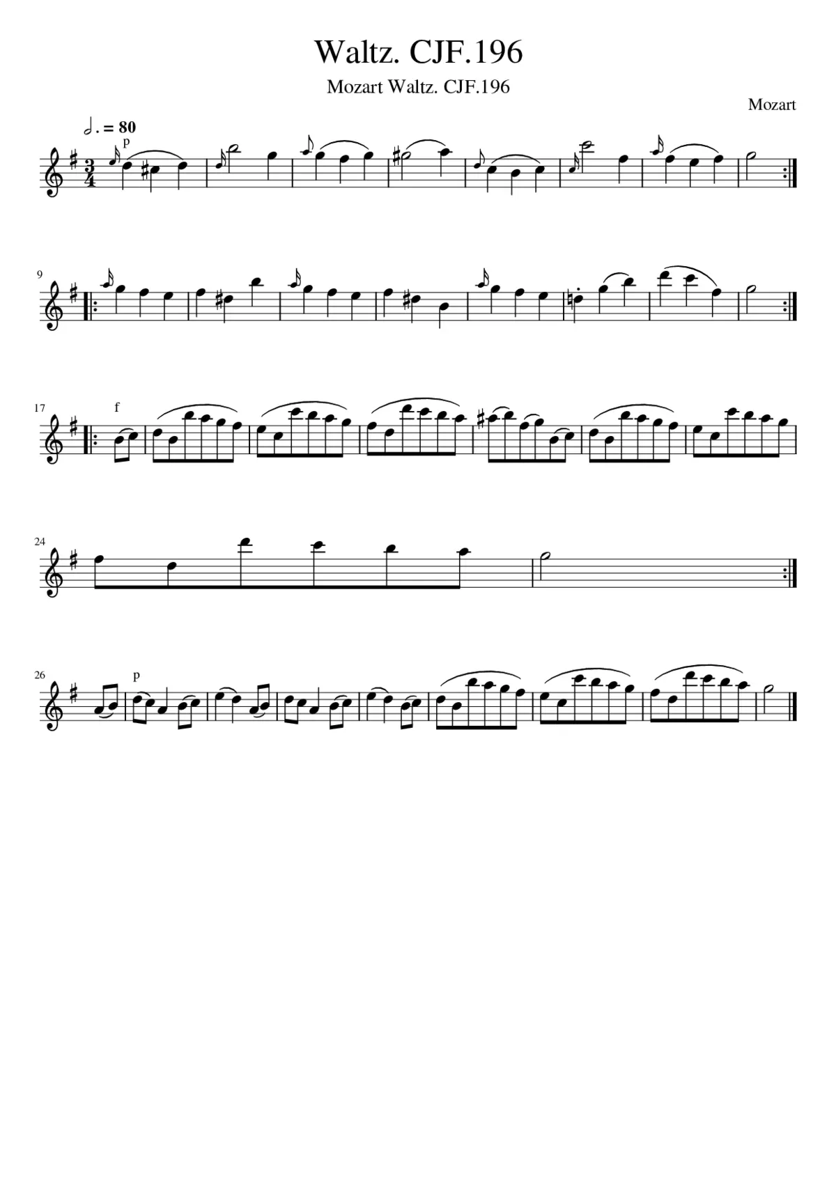 Waltz. CJF.196 - Page 1