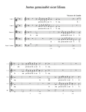 Justus germinabit sicut lilium