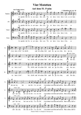 4 Motetten