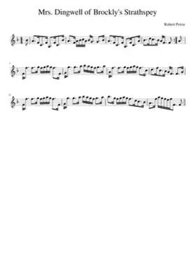 Mrs. Dingwell of Brockly's Strathspey