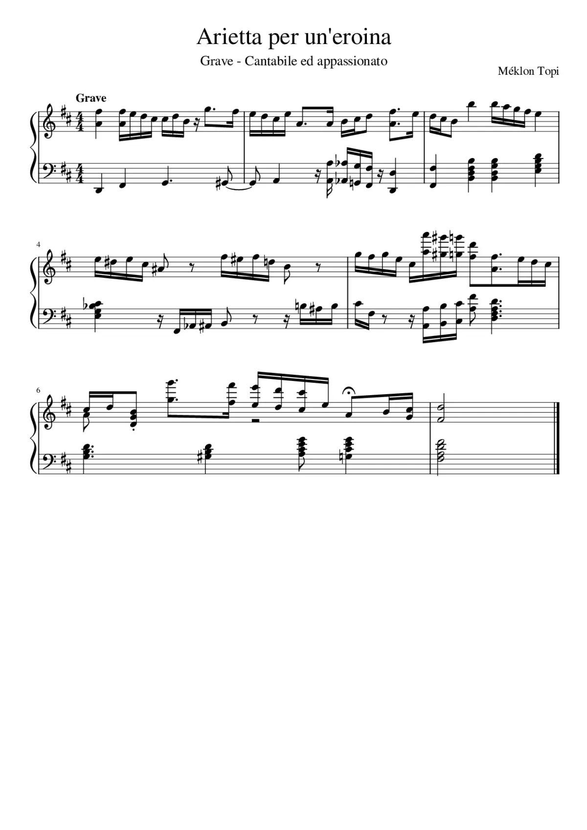 Arietta per un'eroina - Page 1