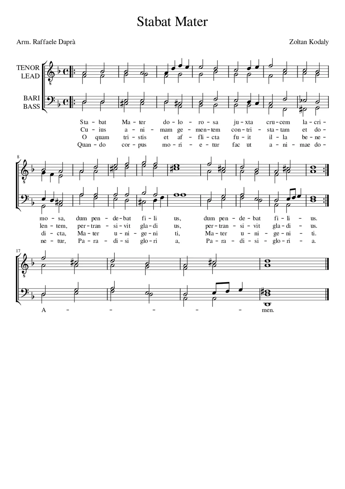 Stabat Mater - Page 1