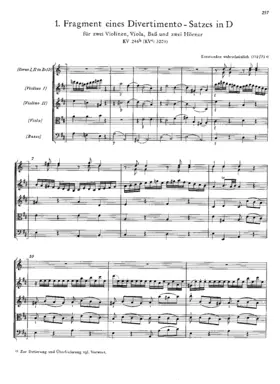 Divertimento in D major, K.246b