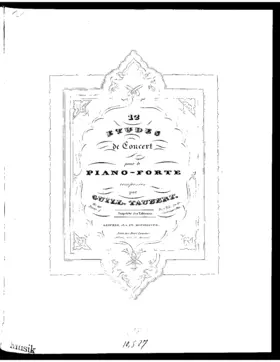 12 Etudes de concert pour le piano-forte