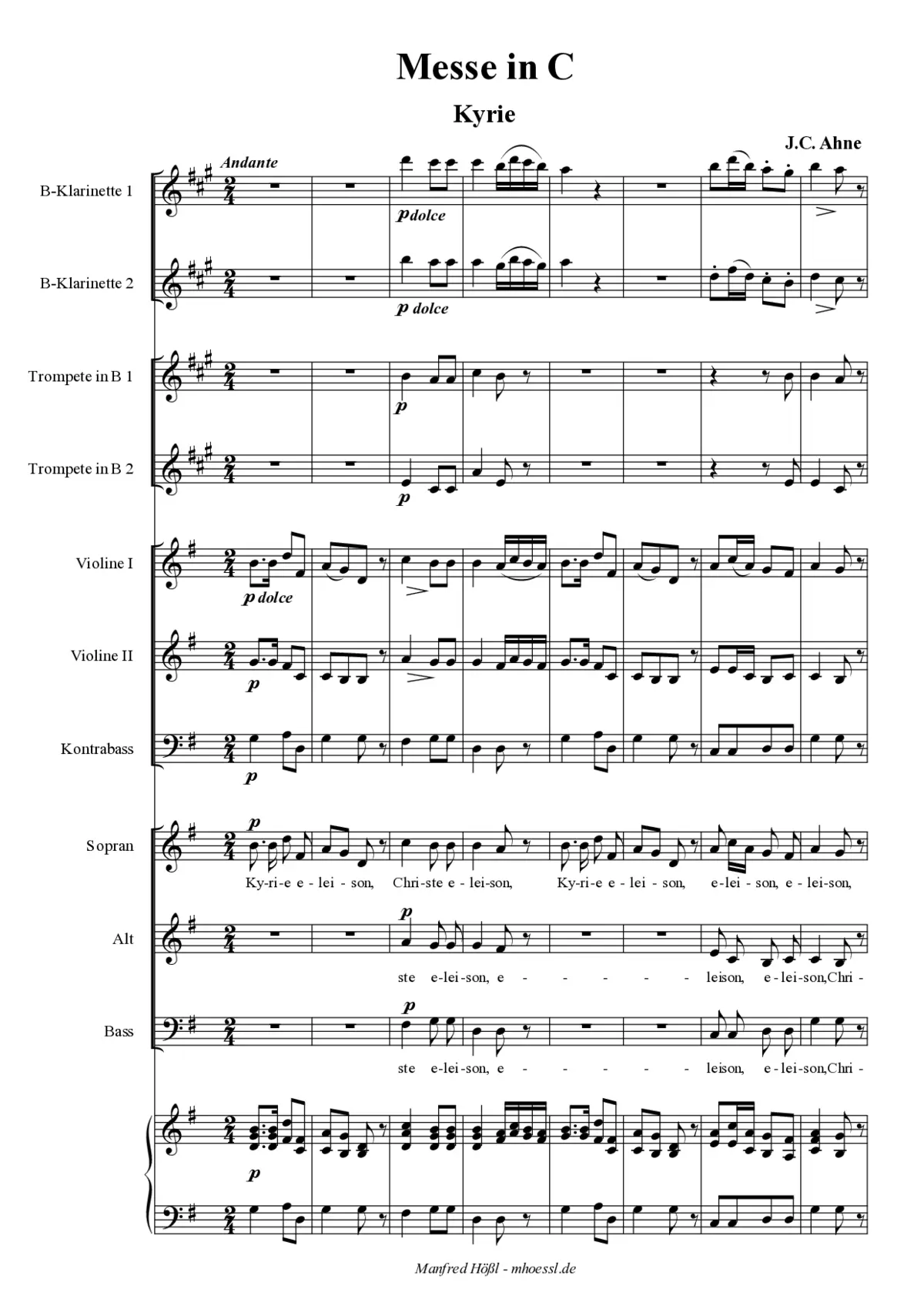 Missa in C - Page 1