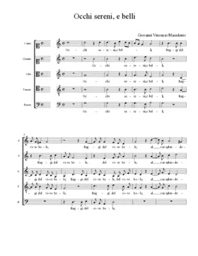 Occhi sereni, e belli