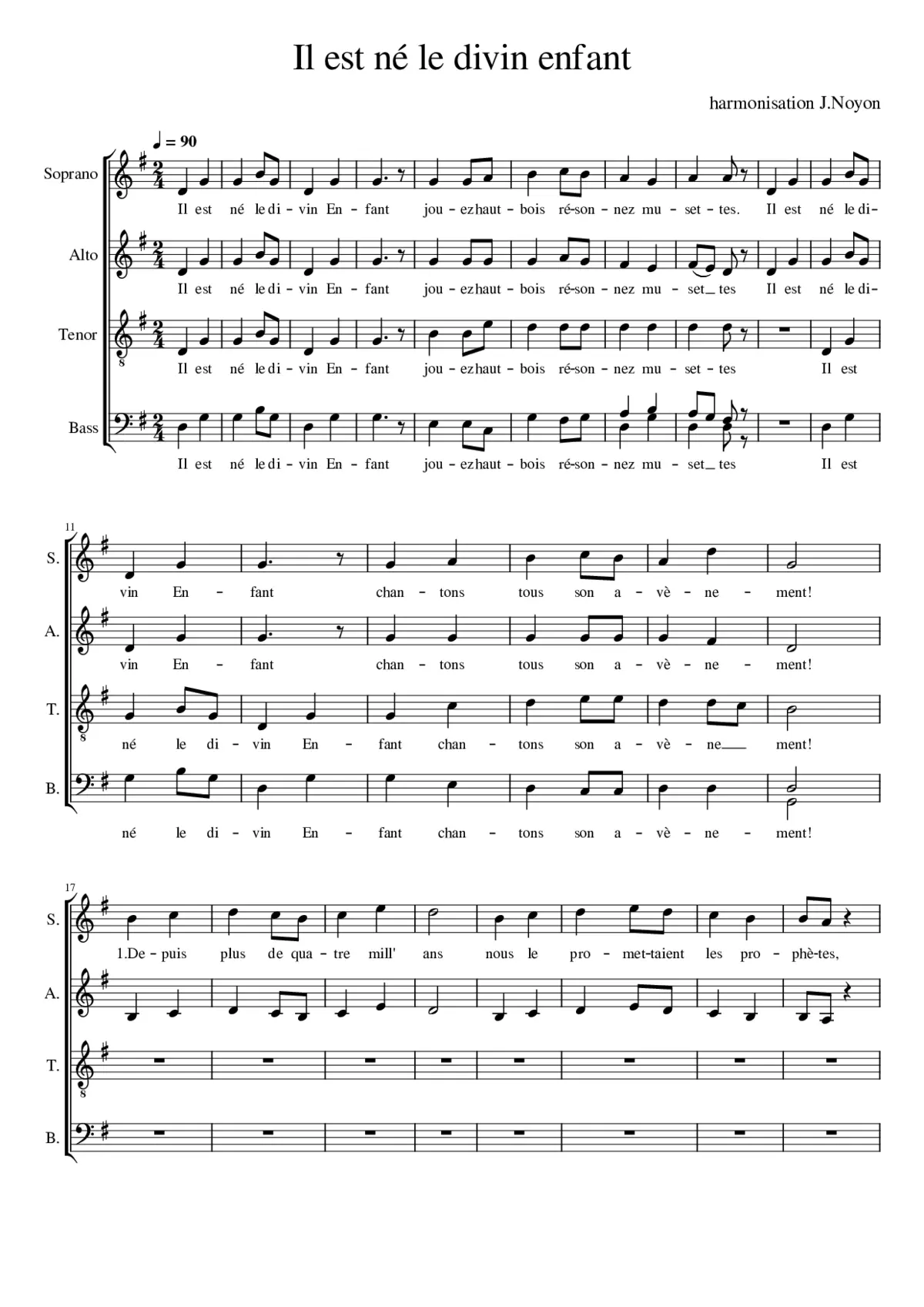 il est né le divin enfant - Page 1