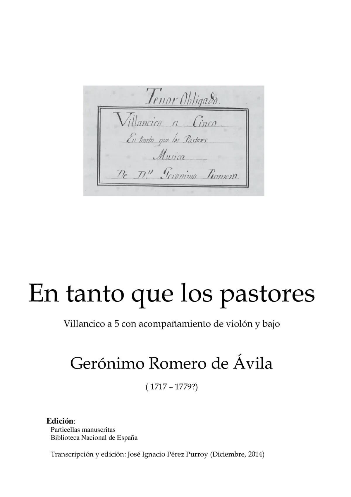 En tanto que los pastores - Page 1