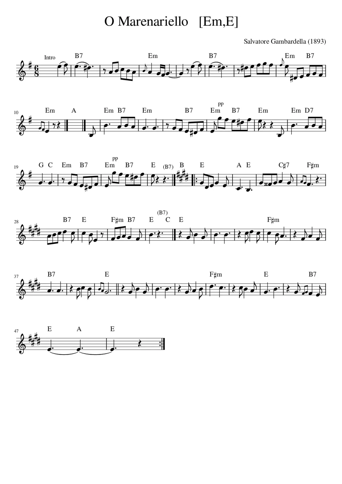 O Marenariello [EmE] - Page 1