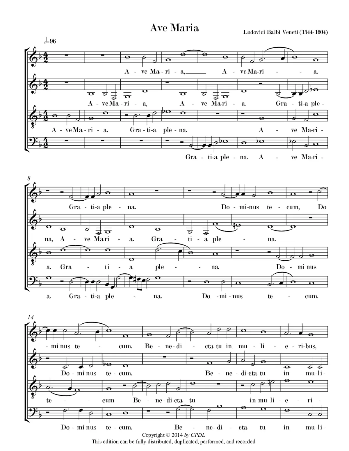 Ave Maria - Page 1
