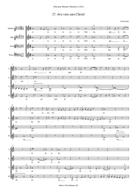 Ave vera caro Christi