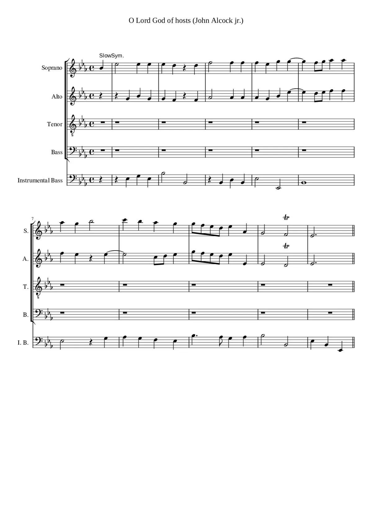 O Lord God of hosts - Page 1