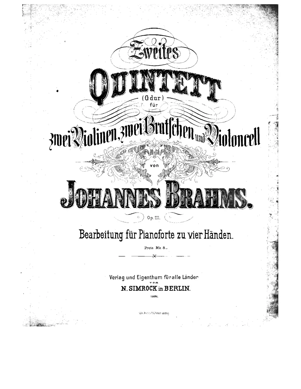String Quintet No.2 - Page 1