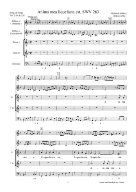 Anima mea liquefacta est, SWV 263