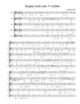 Regina coeli cum 5 vocibus
