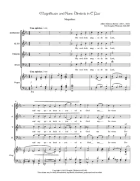 Evening canticles in E flat