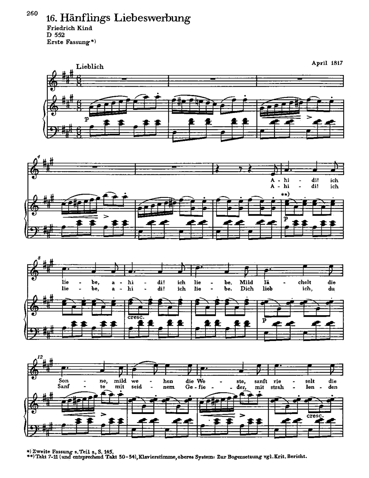 Hänflings Liebeswerbung - Page 1