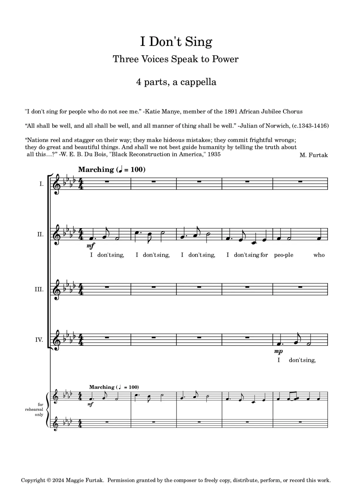 I don't sing - Page 1