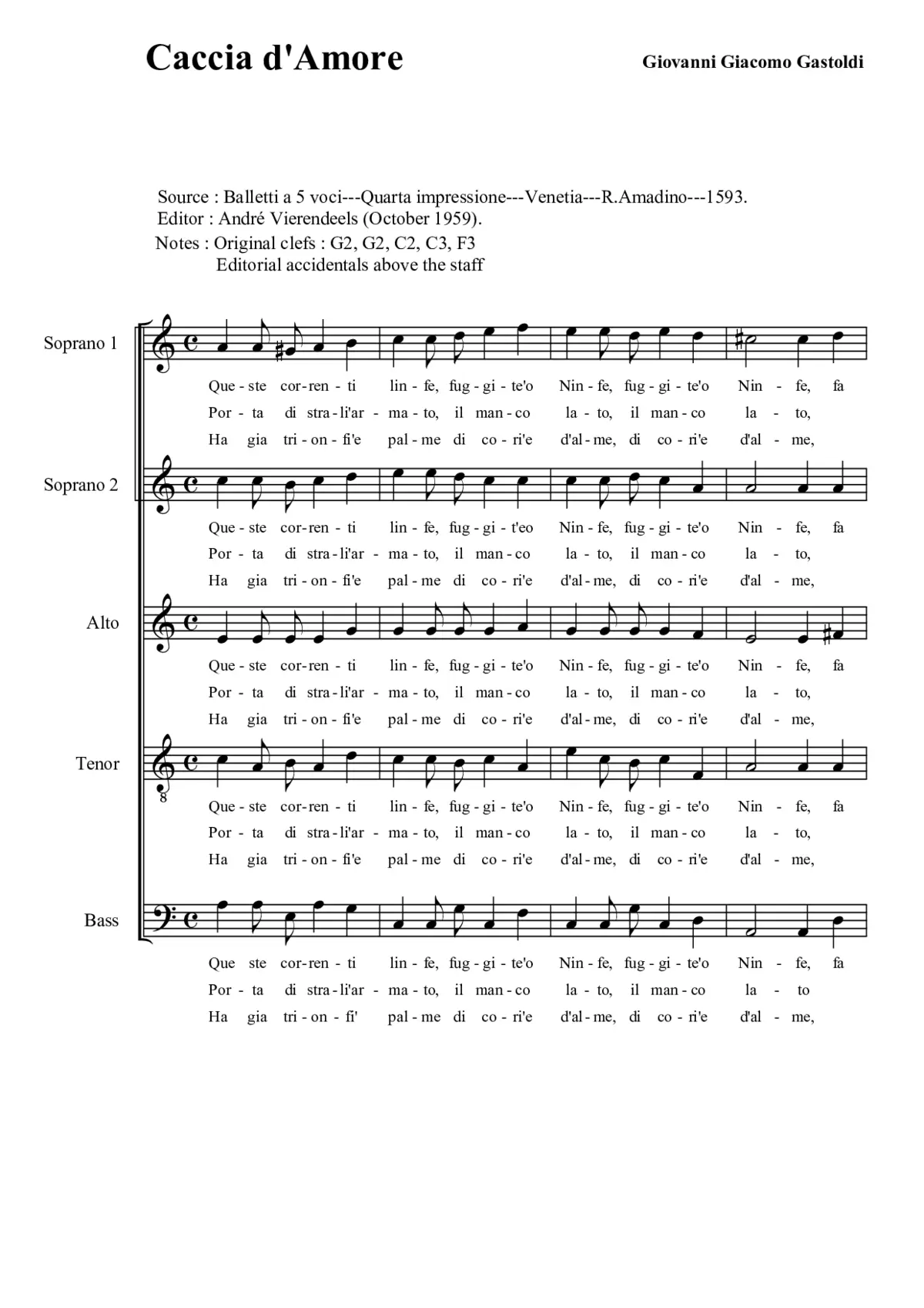 Caccia d'Amore - Page 1