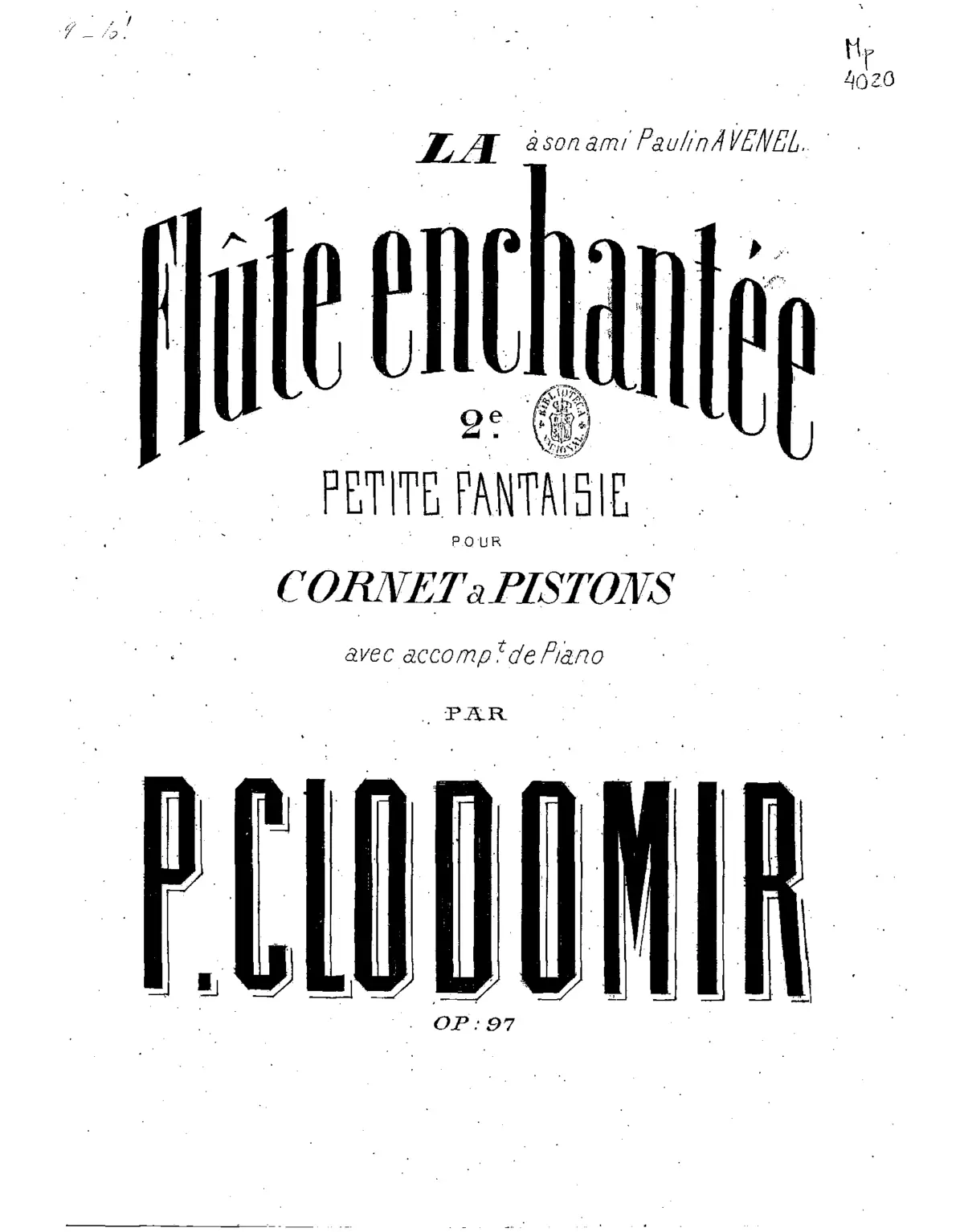 'La flûte enchantée' de W.A. Mozart - Page 1