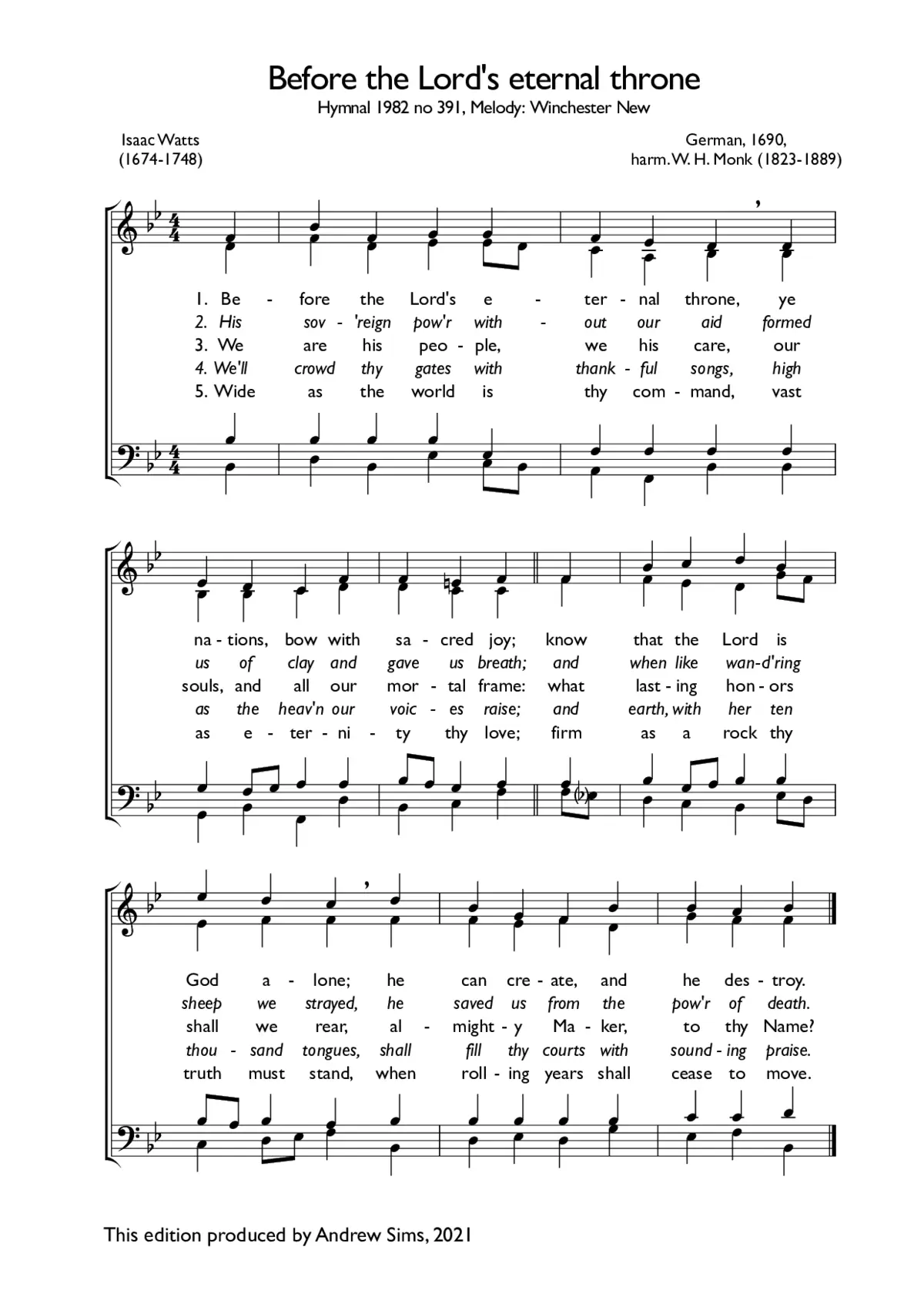 Before the Lord’s eternal throne - Page 1