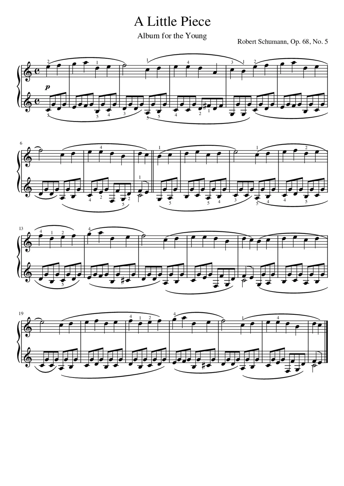 Album für die Jugend Op.68 - Page 1