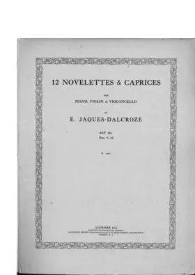 12 novelettes & caprices for piano, violin and violoncello