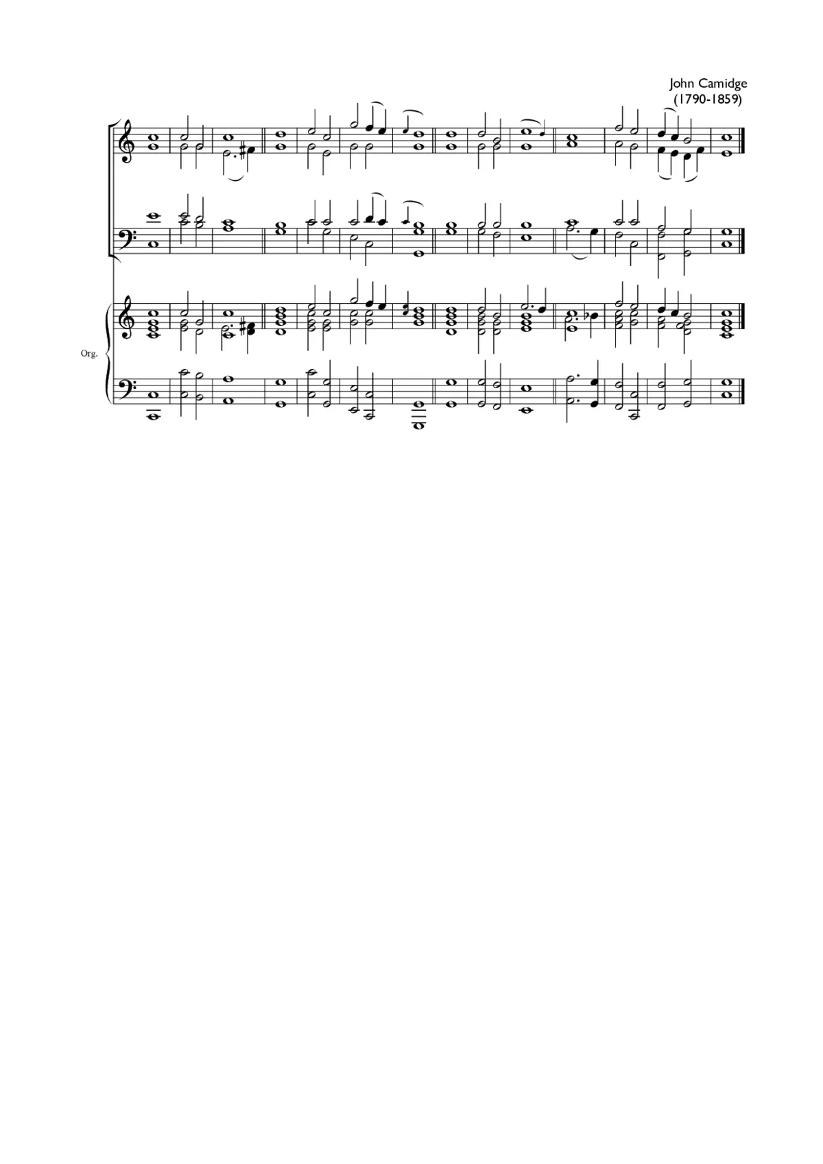 Double chant in C major V - Page 1