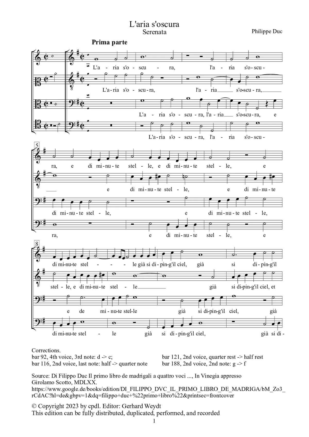 L'aria s'oscura - Page 1