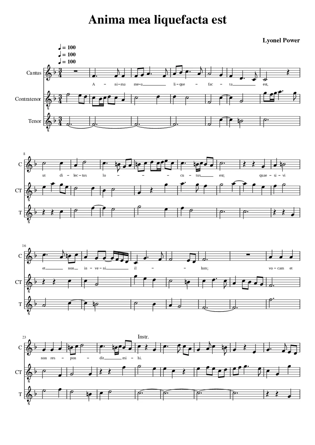 Anima mea liquefacta est - Page 1